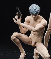 1/12 Scale Male Anime Action Figure Body White 16cm Super Flexible Articulated