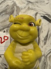 Shrek Yellow Ogre Baby Figurine Toy, Plastic, White Diaper, Cartoon TV Theme