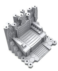 Transformers War for Cybertron Siege Throne 3d Printed PLA Gray