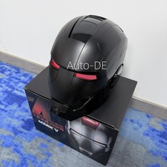 BLACK Autoking Iron Man Helmet MK5 Voice-controlled Mask Transform Cosplay Prop