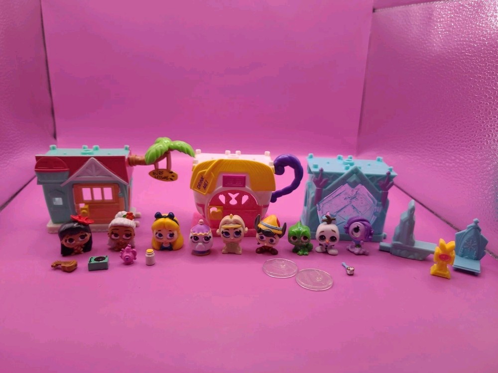 Disney Doorables Lot 9 Alice In Wonderland Pinocchio Rapunzel Mrs Potts