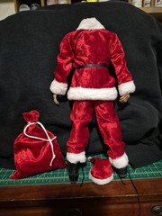 1/6 Scale Santa outfit Suit Hat And Bag. michael myers art the clown terrifier