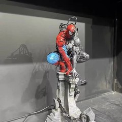 Symbiotic Spider-Man Venom Figure LED 15in Statue PVC Marvel Model Collectables