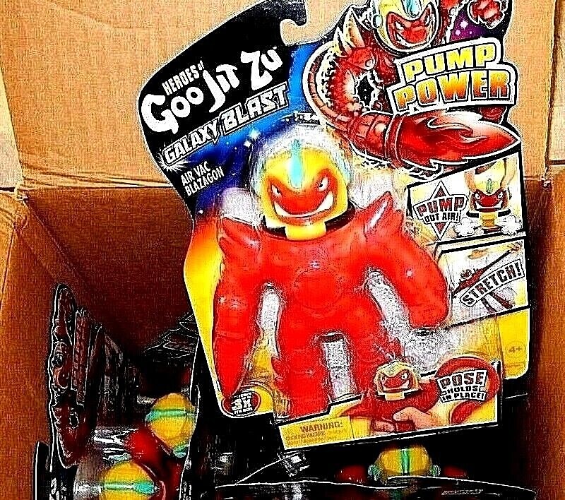 4 pack Goo Jit Zu Galaxy Blast Pump Power Air Vac Blazagon Action Figure