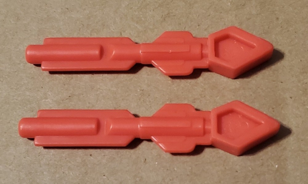 X-Men Pocket Comics Danger Room Red 2 Missiles Weapon Accessory Part 1994 ToyBiz