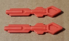 X-Men Pocket Comics Danger Room Red 2 Missiles Weapon Accessory Part 1994 ToyBiz