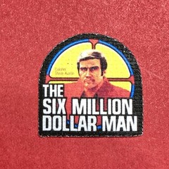 The Six Million Dollar Man Replacement Replica Uniform Badge Patch Lot of 2 READ
