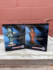 LE 2002 Spider-Man & Green Goblin Mini Bust Factory X SET NIB Certificate Inside