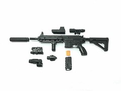 1/6 HK416 M416 Weapon For 12″ Action Figure Assault Rifle PUBG Guns Model