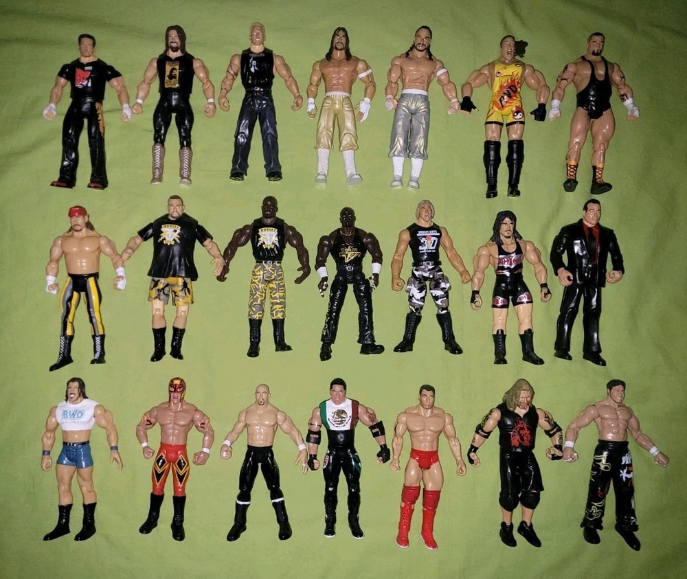 Jakks ECW WWE RVD Sandman Sabu Taz Foley Dudley Figure Lot
