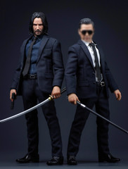 AT custom 1/12 John Wick Keanu Reeves &Kane Raymond 6″ Collectible Action Figure