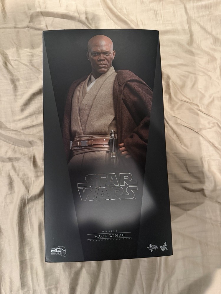 Hot Toys Star Wars MMS681 Mace Windu 1/6 Figure | NEW Sealed | Samuel L. Jackson
