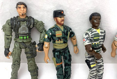 Vintage Lot-4 Lanard The Corps 3.75″ Action Figures Loose Military