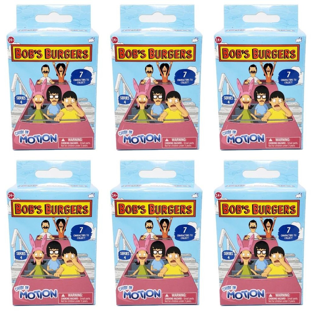 Bob’s Burgers Chibi In Motion Series 4 – Lot of 6 Sealed Blind Boxes