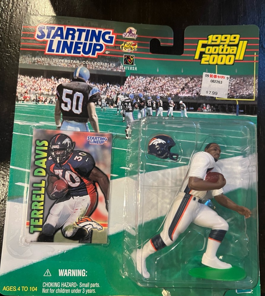 1999/2000 Terrell Davis Starting Lineup Figure New In Package Denver Broncos