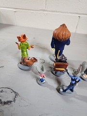 Disney Zootopia Lot of 6 Cake Topper Toy Figures Zootropolis Judy Nick Mayor