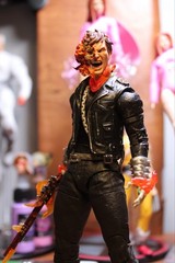 Ghost Rider Action Figure Black/Red/Orange w/ Alt Head & Gun