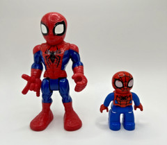 Spider-Man Figures Lot Of 2 Marvel Avengers 5 inches and 2 1/2 inches