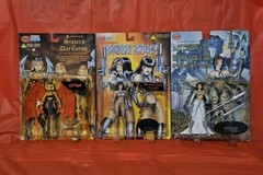 Lot 3 1990s Skybolt Action Figures Comics Brigid Double Impact Sisters Darkness