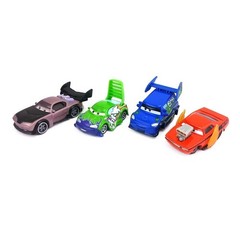 4 Pcs Cars Movie The Delinquent Road Hazards Boost DJ Wingo Snot Rod Alloy Model