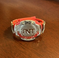 TNT Title Belt AEW Wrestling Belt Red Action Figure Jazwares WWE WCW Big Gold