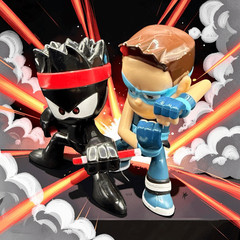 Lot of 3 Ninja Kidz Series 1 Blind Bag TV Action Figures Toys 2.5” A65