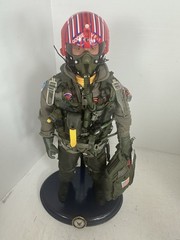 1/6 US NAVY F-14 “TOP GUN” GOOSE ANTHONY EDWARDS TOMCAT FIGHTER PILOT +STAND