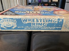 1990 Superstar Pro Wrestling Ring Toymax Partially Complete With Original Box