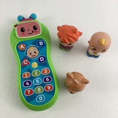 Cocomelon Press & Learn Remote Control Yo Yo JJ Bingo 2″ PVC Figures Lot
