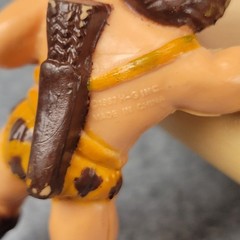 H-G Inc Caveman Warrior Action Figure Vintage 1987 2.25in Brown PVC Barbarian
