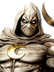 3D Printed Fan Art Moon Knight Sculpture by Wicked3d