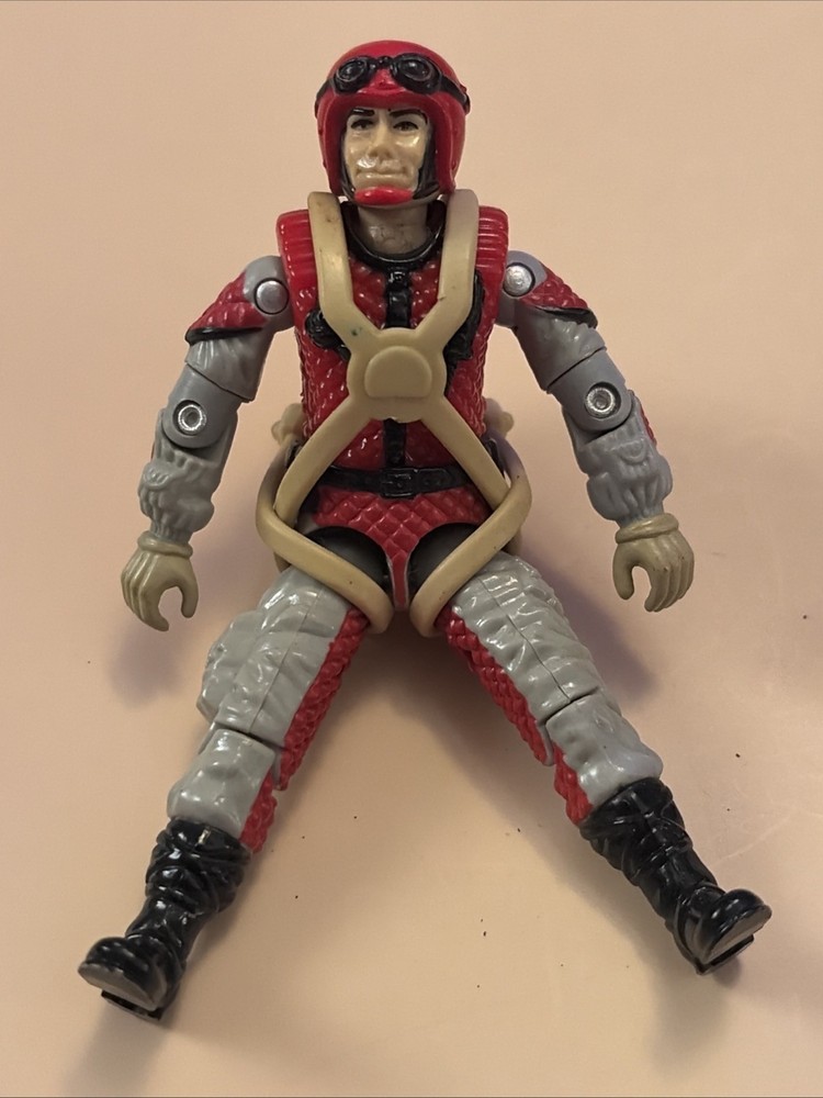 Crazylegs V1 G.I. Joe 1987 Hasbro Vintage Action Figure w/ Parachute