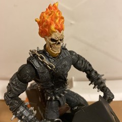 Ghost Rider with Motorcycle Figure Marvel Legends Series 2002 or 2003 Toy Biz