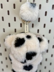NEW Custom Made Monsters Cream Black Hearts PANDA BEAR Rainbow Plush Doll