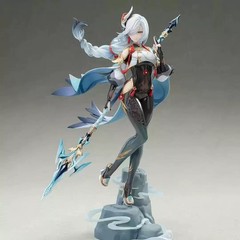 Anime ‌‌Character Shenhe Staff Ver PVC GK Figure 30cm Statue Model Collectible