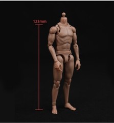 MB102 1/12 Male Soldiers Muscle Super Flexible Body for 6″ Action Figure Dolls