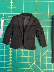 Kai Lab 1/12 Scale Soft Goods Black Winter Jacket For 6″ Action Figures