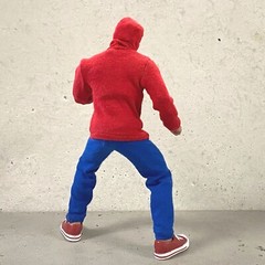 PB-PPHS-SET: 1/12 Human Spider Outfit for 6″ Spiderman, Nota, MixMax slim body