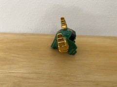 Power Rangers Original Bull Head Green Helmet with Horns Zeo Megazord – Original
