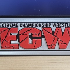 WWE Mattel Red ECW Razor Logo Accessory