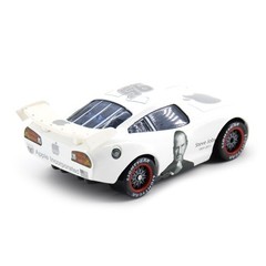 2PCS Disney Pixar Cars McQueen Film No.84 White&Blcak Apple Car Toy Car Gift