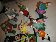 Disney Dinosaurs TV Show Figure Set Lot COMPLETE 6 SINCLAIR FAMILY 1991 HASBRO