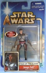 Star Wars AOTC Jango Fett Slave I Pilot, Blue Card