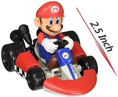HUAWELL 10 Pcs Supe Mari Bros Kart Pull Back Cars Motorcycle Lugi Yosi Toad P…