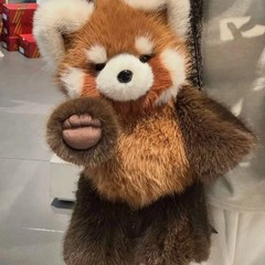 Kawaii Highland Raccoon Plush Toy 55cm – Red Panda Plushies ,Running Plushie