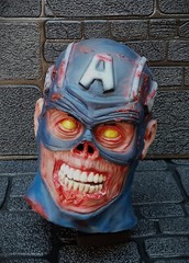 Zombie Captain America Marvel Handmade Latex Mask , Halloween/Parties/Cosplay