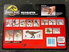 1993 Kenner Jurassic Park Velociraptor “Raptor” w Slashing Jaws NEW Perfect Mip