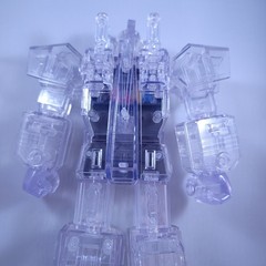 Super7 Cyborg Mighty Morphin Power Rangers Megazord Clear Figure – No Box