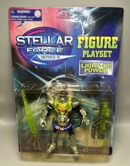 VINTAGE CHAP MEI STELLAR FORCE LIGHT UP ACTION FIGURE PLAYSET New Old Stock