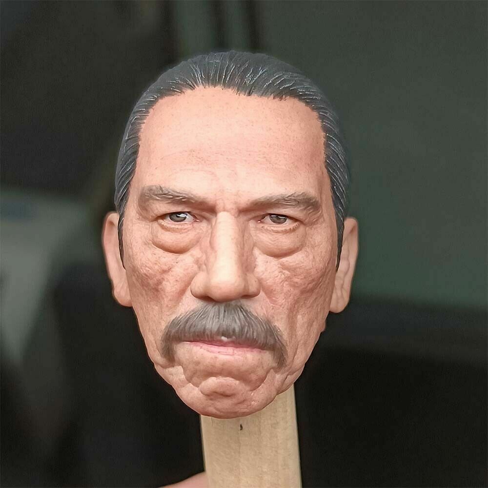 1:6 Male Danny Trejo PVC Head Sculpt For 12″ HT Soldier Action Figure Body Toy